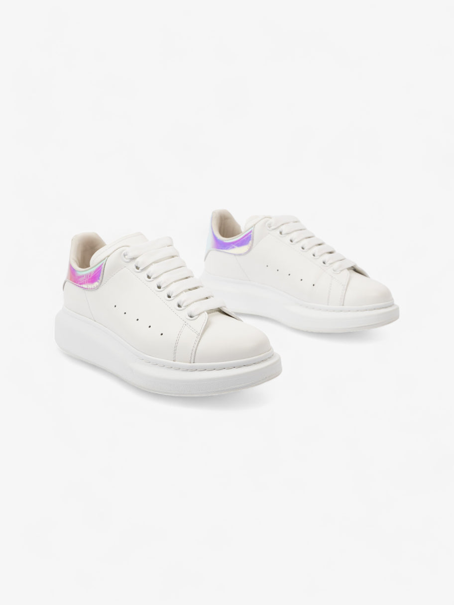 Alexander McQueen Oversized Sneakers White Iridescent Leather EU 37.5 UK 4.5 Image 2