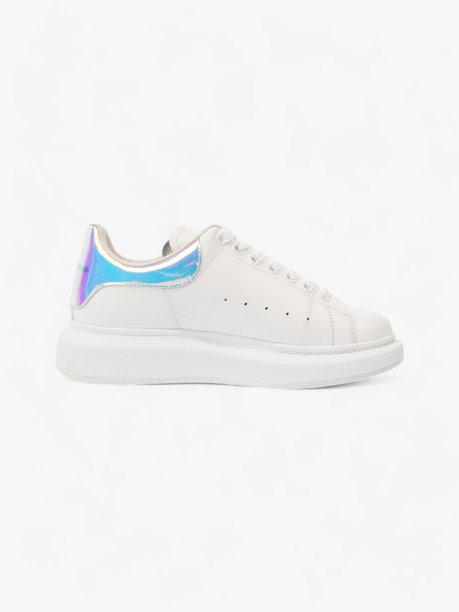 Alexander McQueen Oversized Sneakers White Iridescent Leather EU 37.5 UK 4.5 Image 4