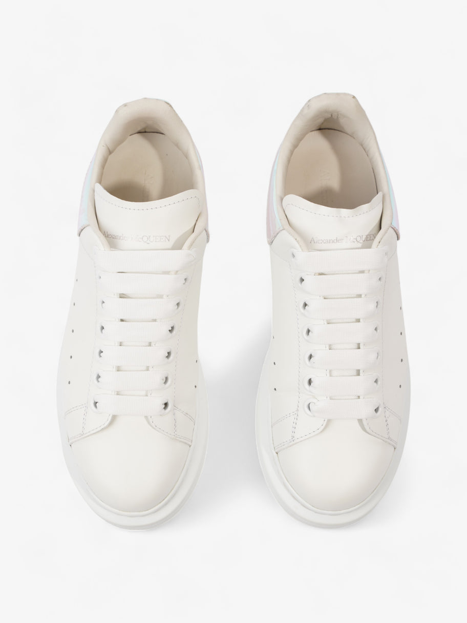 Alexander McQueen Oversized Sneakers White Iridescent Leather EU 37.5 UK 4.5 Image 9