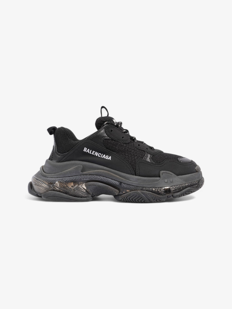  Balenciaga Triple S Black Clear Sole Mesh EU 41 UK 7