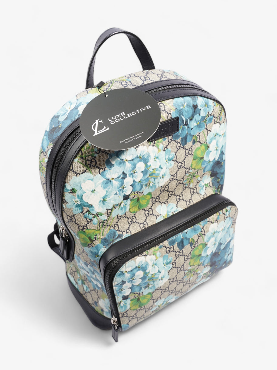 Gucci backpack blue flowers hotsell