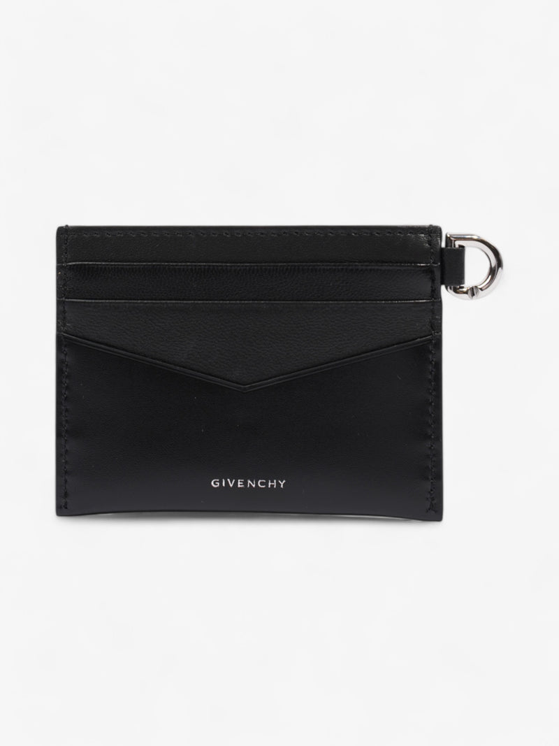  Givenchy G-Cut Cardcase Black / Silver Calfskin Leather