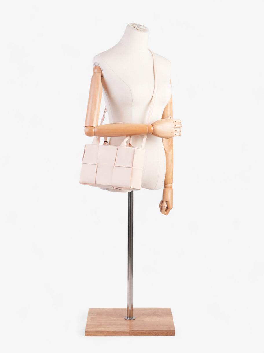 Bottega Veneta Arlo Tote Ballet Pink Intrecciato Leather Image 2