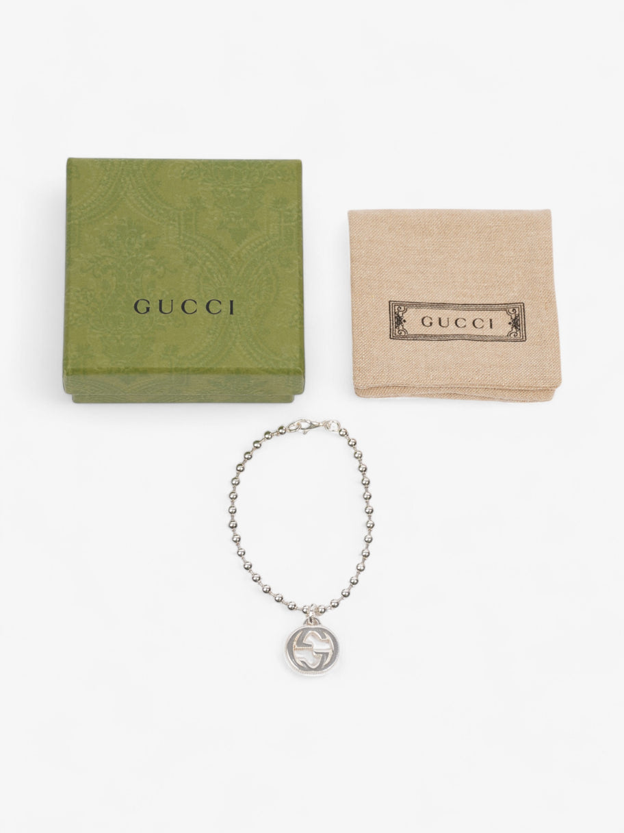 Gucci Interlocking G Bracelet Silver Silver Sterling 18 Image 5