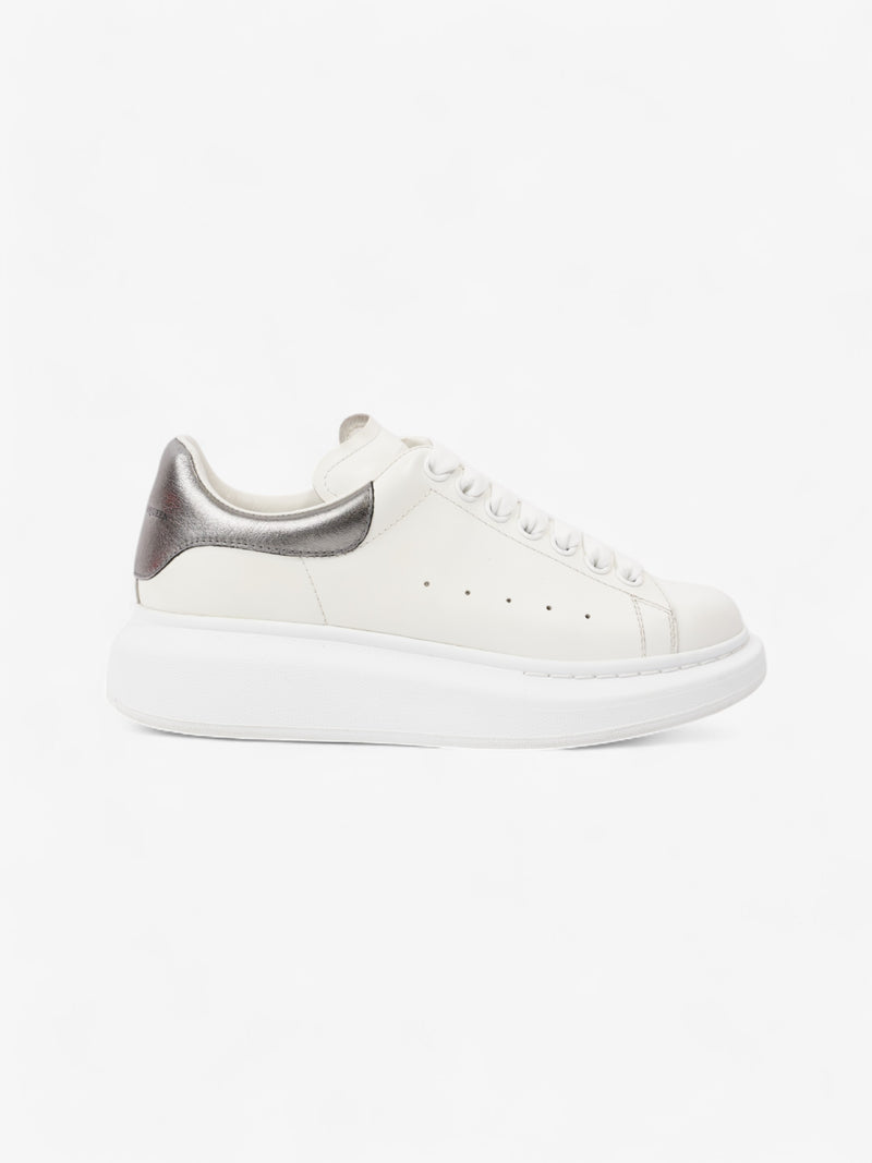  Alexander McQueen Oversized Sneakers White / Dark Silver Leather EU 37 UK 4