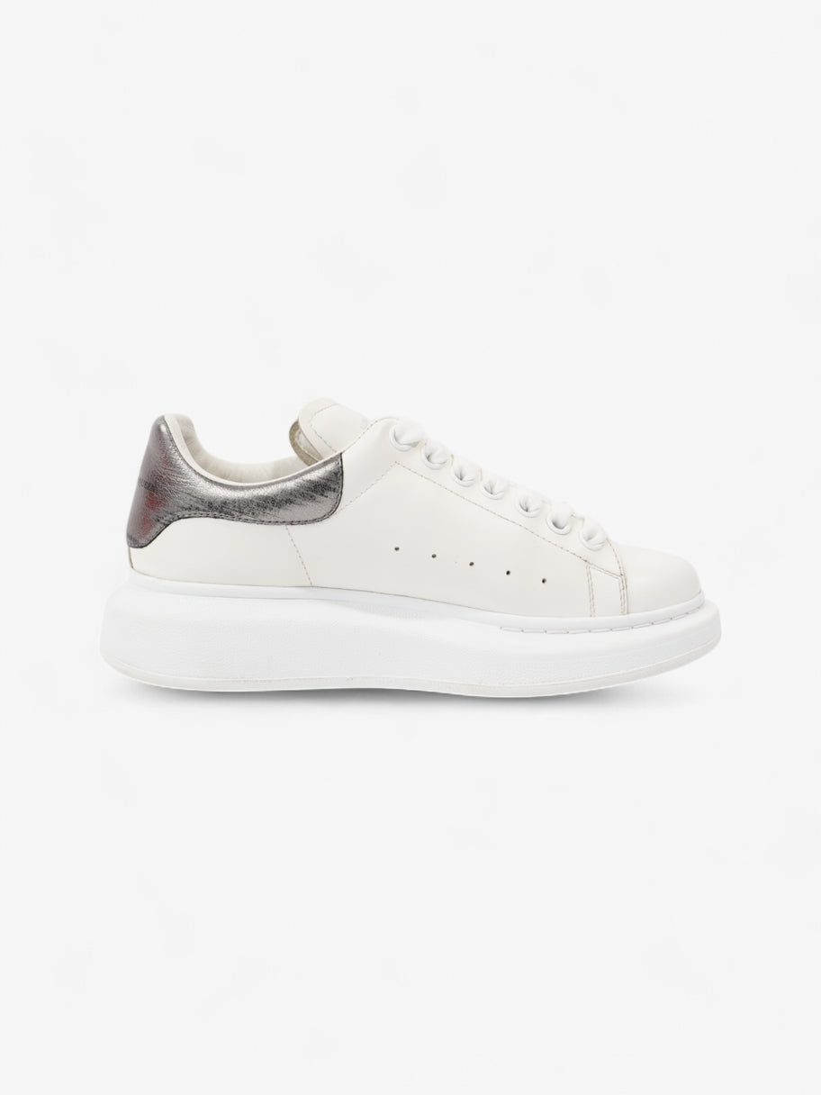 Alexander McQueen Oversized Sneakers White / Dark Silver Leather EU 37 UK 4 Image 4