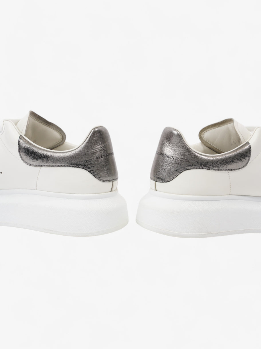 Alexander McQueen Oversized Sneakers White / Dark Silver Leather EU 37 UK 4 Image 9