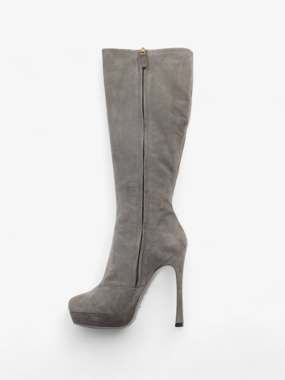 Gisele Boots 105 Grey Suede EU 38.5 UK 5.5 Image 3