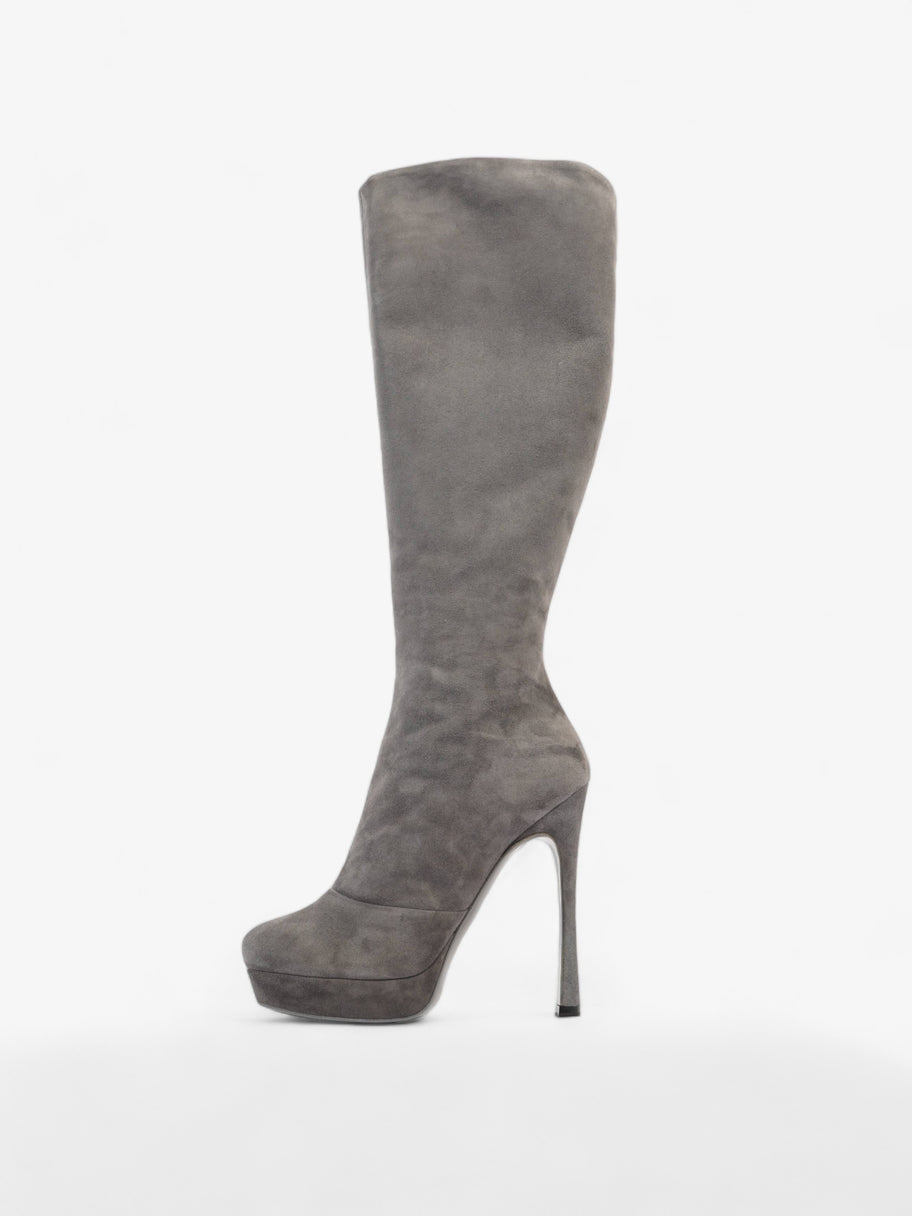 Gisele Boots 105 Grey Suede EU 38.5 UK 5.5 Image 5