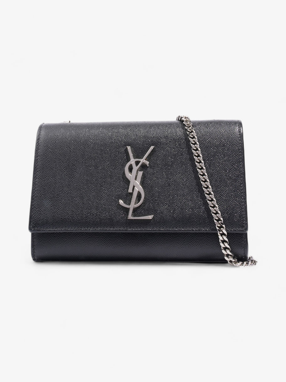 Saint Laurent Kate Black Grained Leather Small Image 1