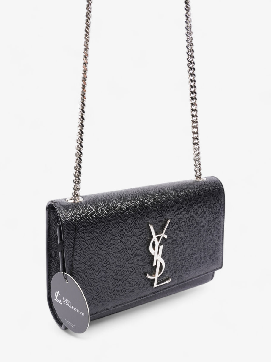 Saint Laurent Kate Black Grained Leather Small Image 9