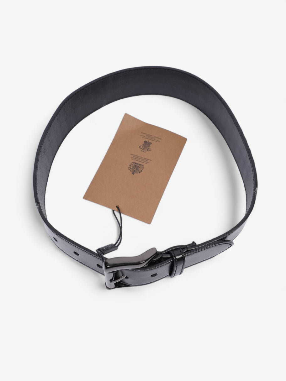 Rockstud Belt Black Leather 76mm Image 2