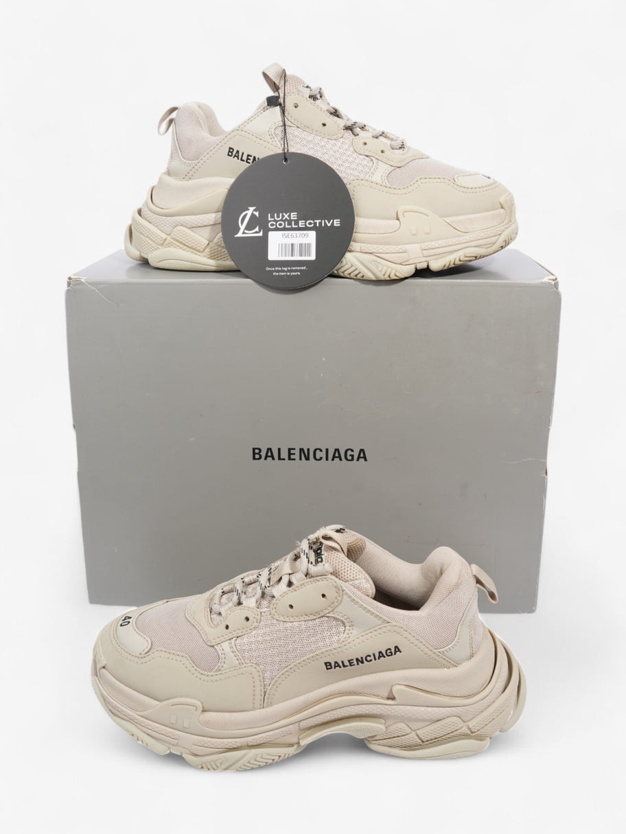 Balenciaga Triple S Beige  / Black Mesh EU 40 UK 7 Image 9