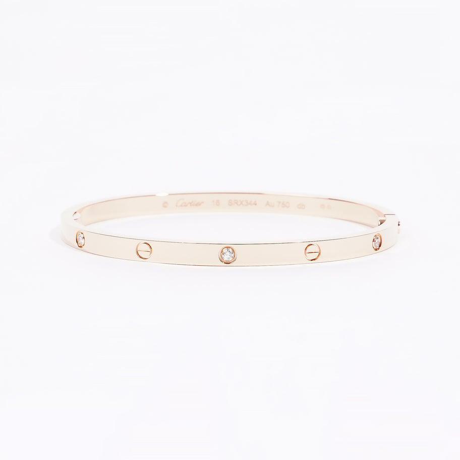 LOVE Bracelet, Small Model, 6 Diamonds Rose Gold Rose Gold 16cm Image 1