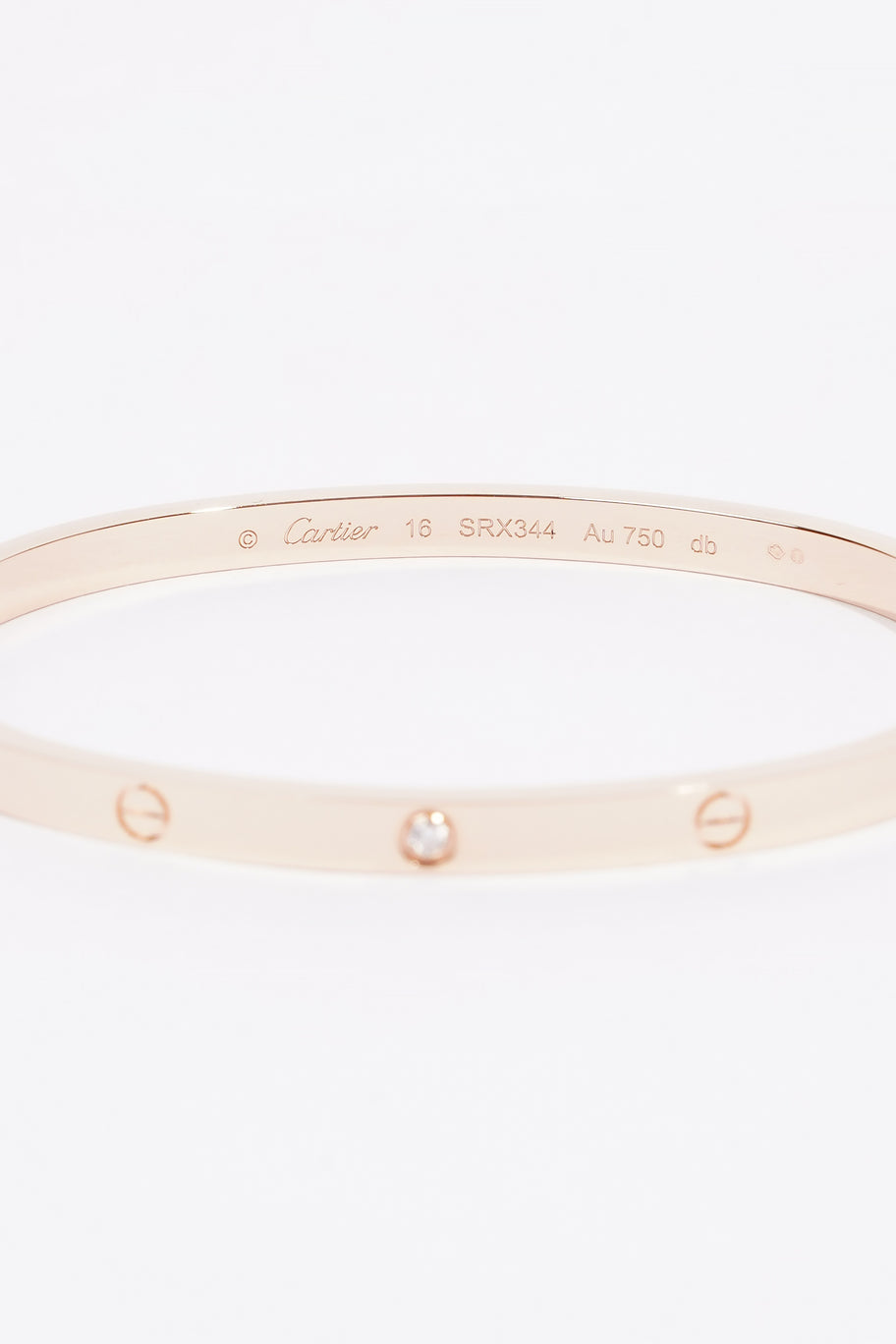 LOVE Bracelet, Small Model, 6 Diamonds Rose Gold Rose Gold 16cm Image 3