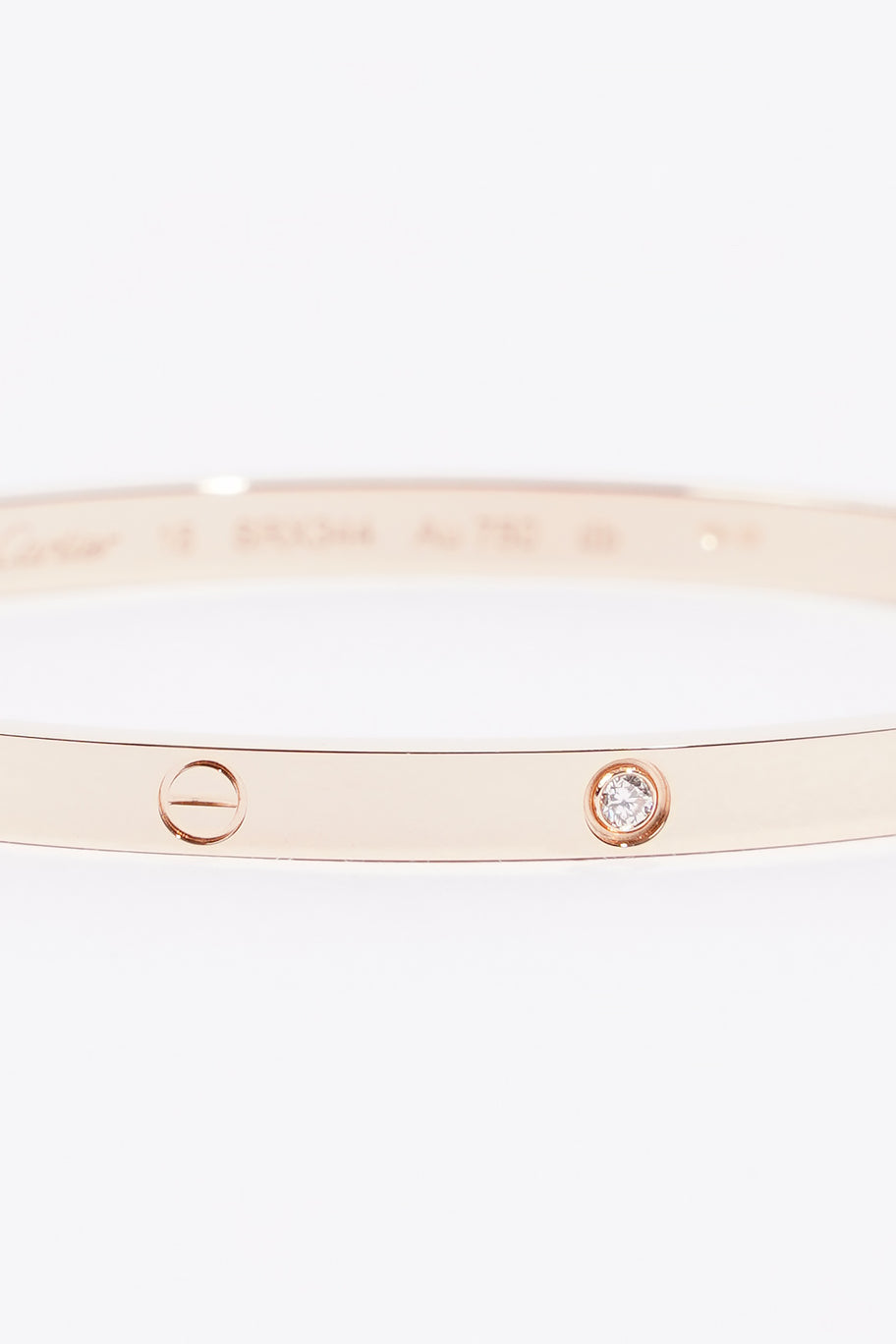 LOVE Bracelet, Small Model, 6 Diamonds Rose Gold Rose Gold 16cm Image 4