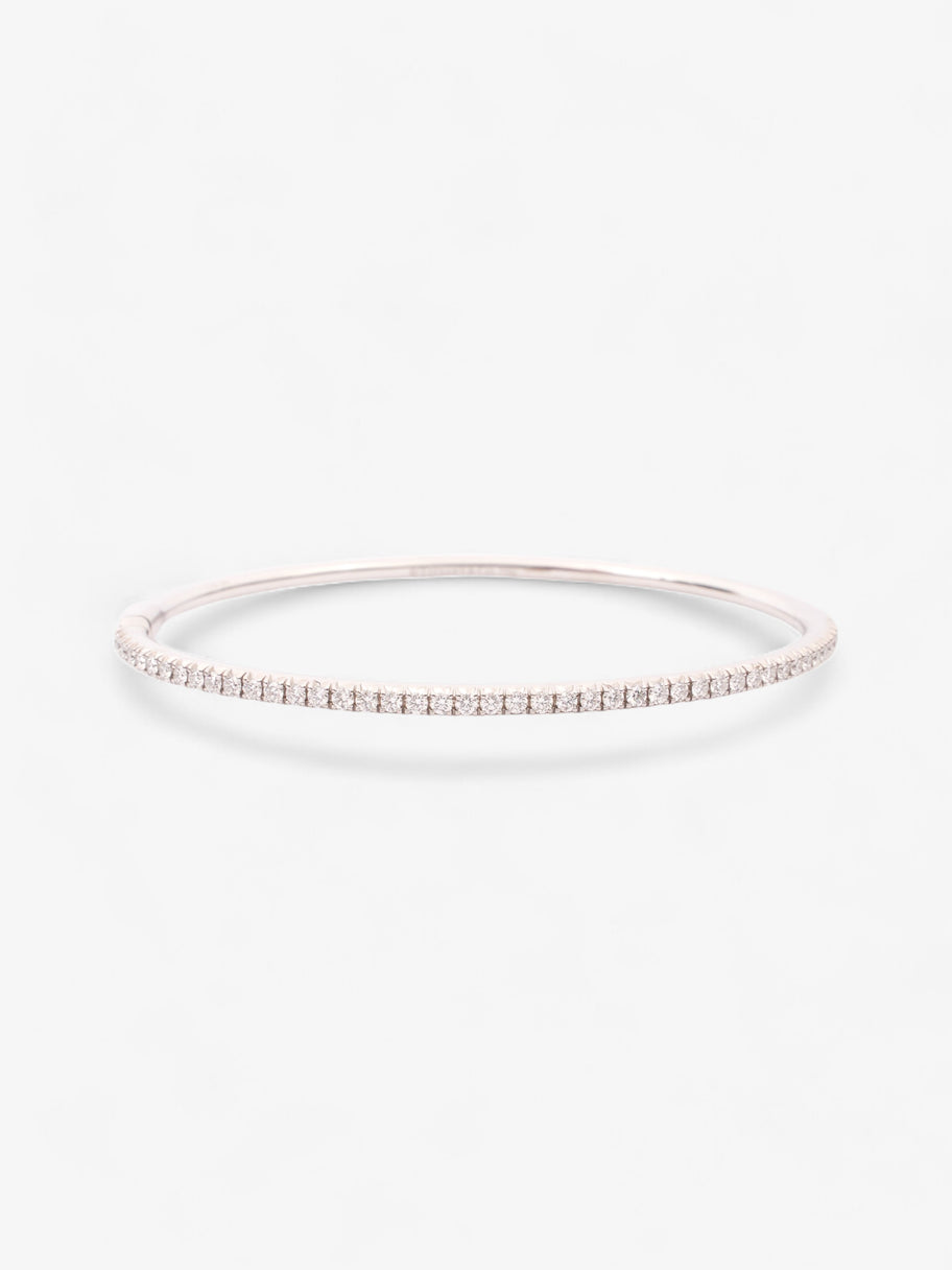 Tiffany and Co Metro Hinged Bangle White Gold White Gold Image 1