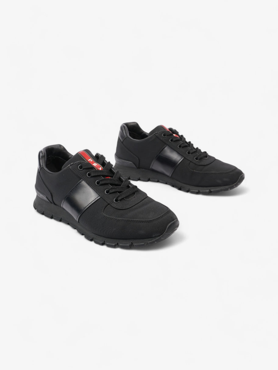 Prada Low Top Sneaker Black Canvas EU 38 UK 5 Image 2