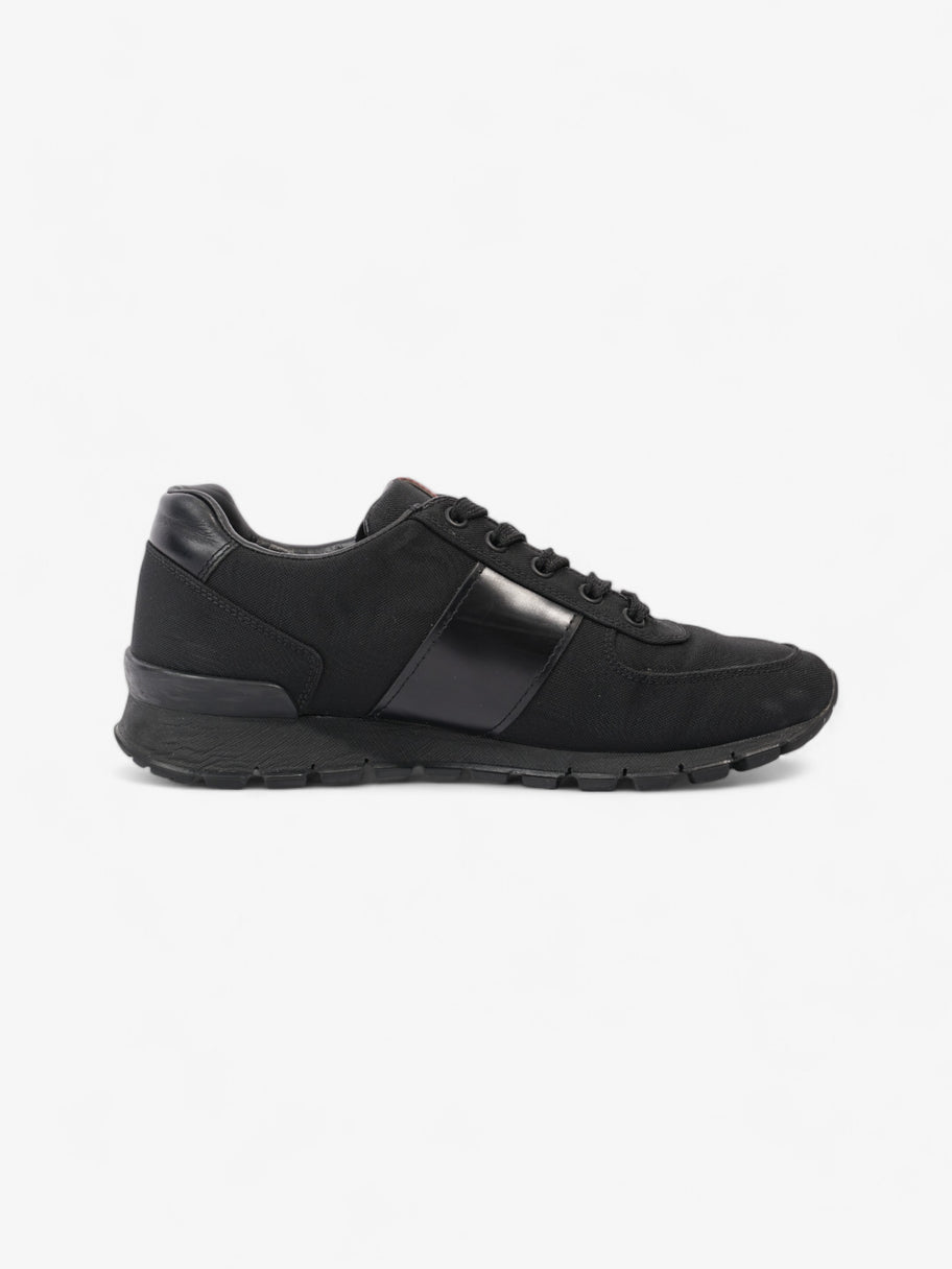 Prada Low Top Sneaker Black Canvas EU 38 UK 5 Image 4