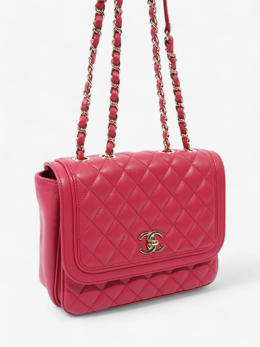 Chanel Lovely Day Pink Lambskin Leather Small Image 7