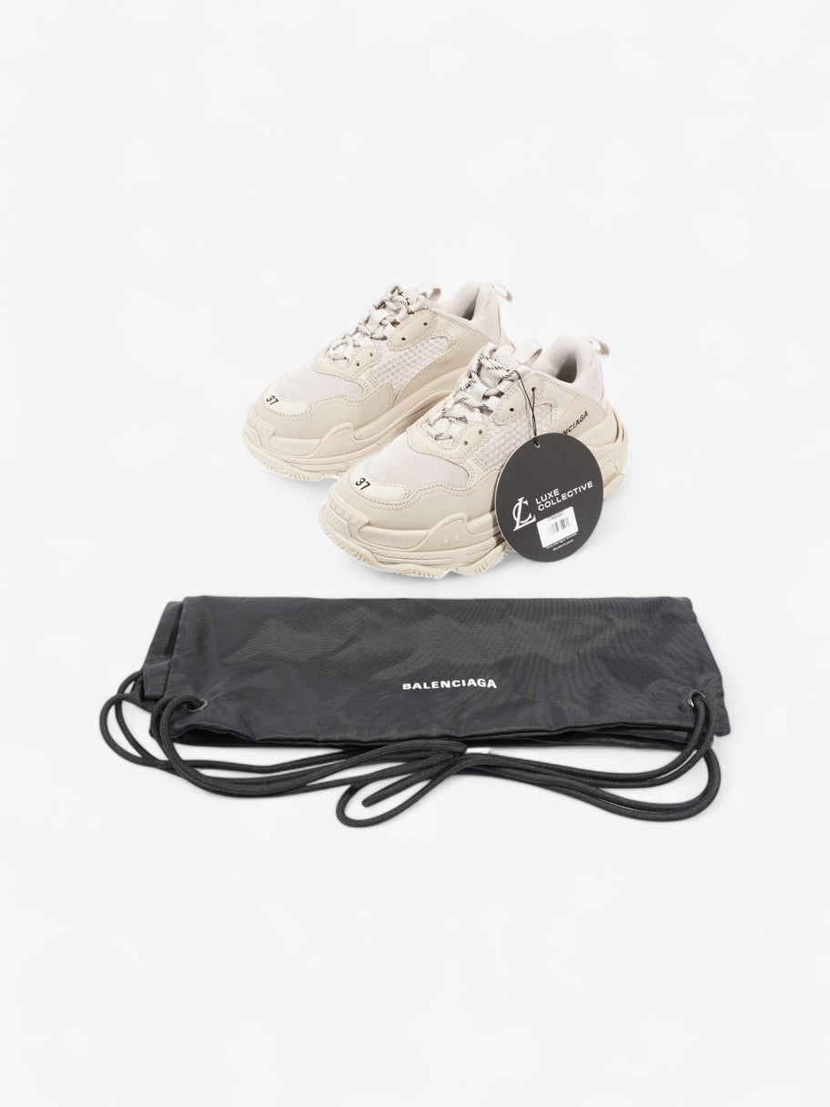 Balenciaga Triple S Beige  / Black Mesh EU 37 UK 4 Image 10