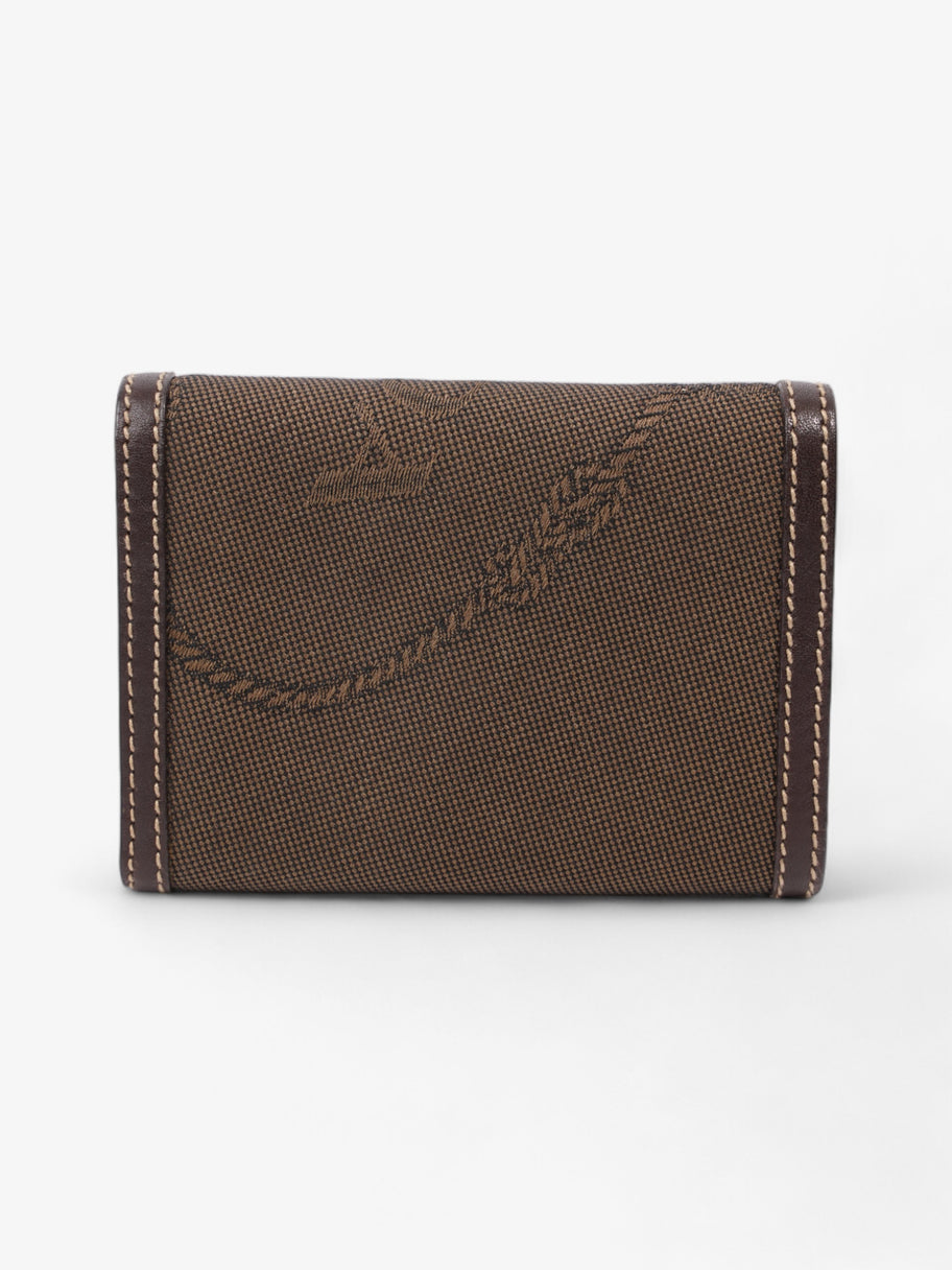 Prada Logo Wallet Beige / Brown Canvas Image 3