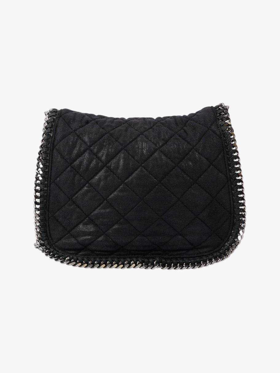 Stella McCartney Falabella Flap Black Faux Suede Image 4