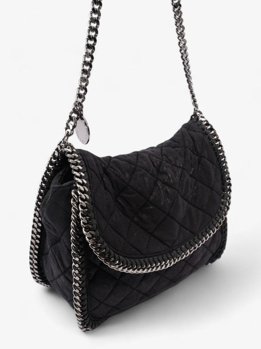 Stella McCartney Falabella Flap Black Faux Suede Image 7