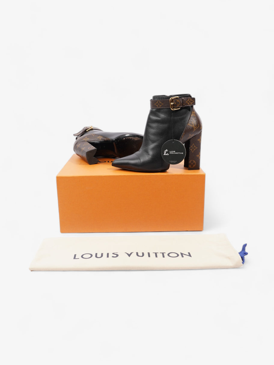 Louis Vuitton Matchmake Low Boots 80mm Black / Monogram Calfskin Leather EU 37 UK 4 Image 10