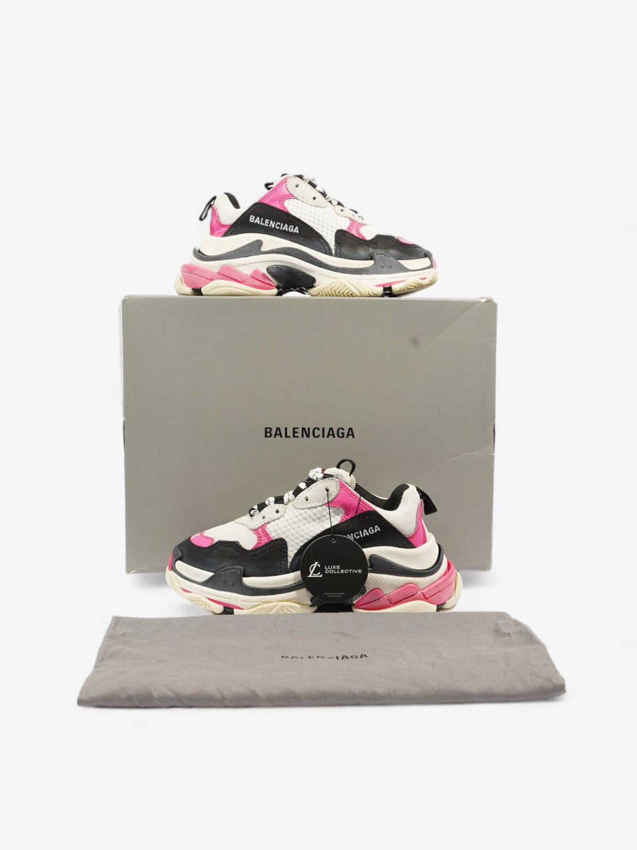 Balenciaga Triple S White / Black / Pink Mesh EU 35 UK 2 Image 9