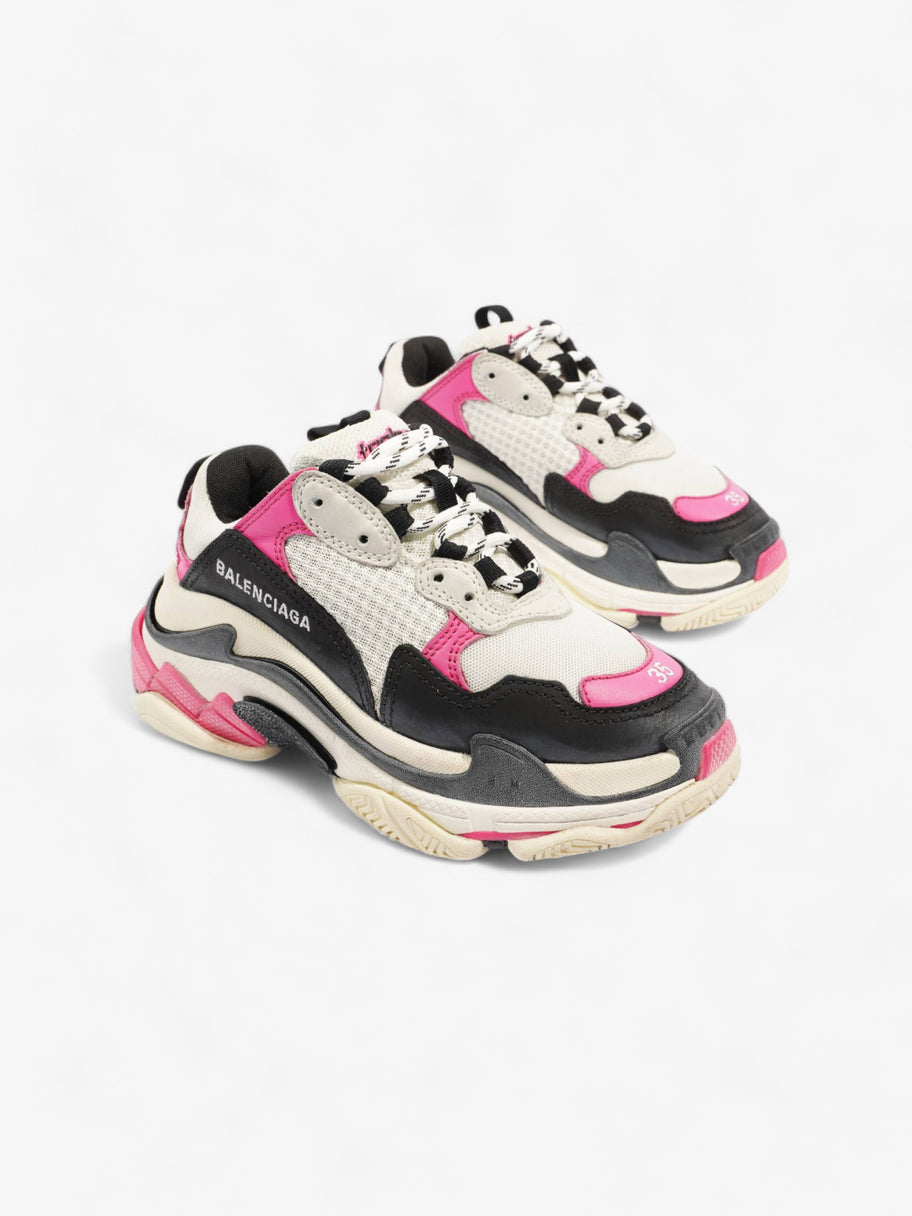 Triple S White / Black / Pink Mesh EU 35 UK 2 Image 2