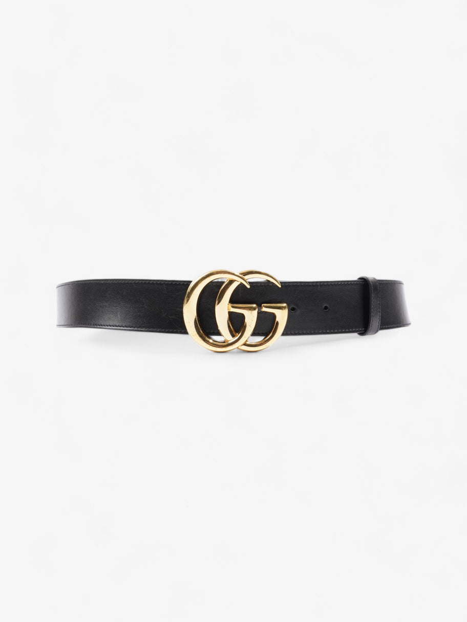 Gucci GG Marmont 2015 Re-Edition Wide Belt Black Leather 110cm / 44