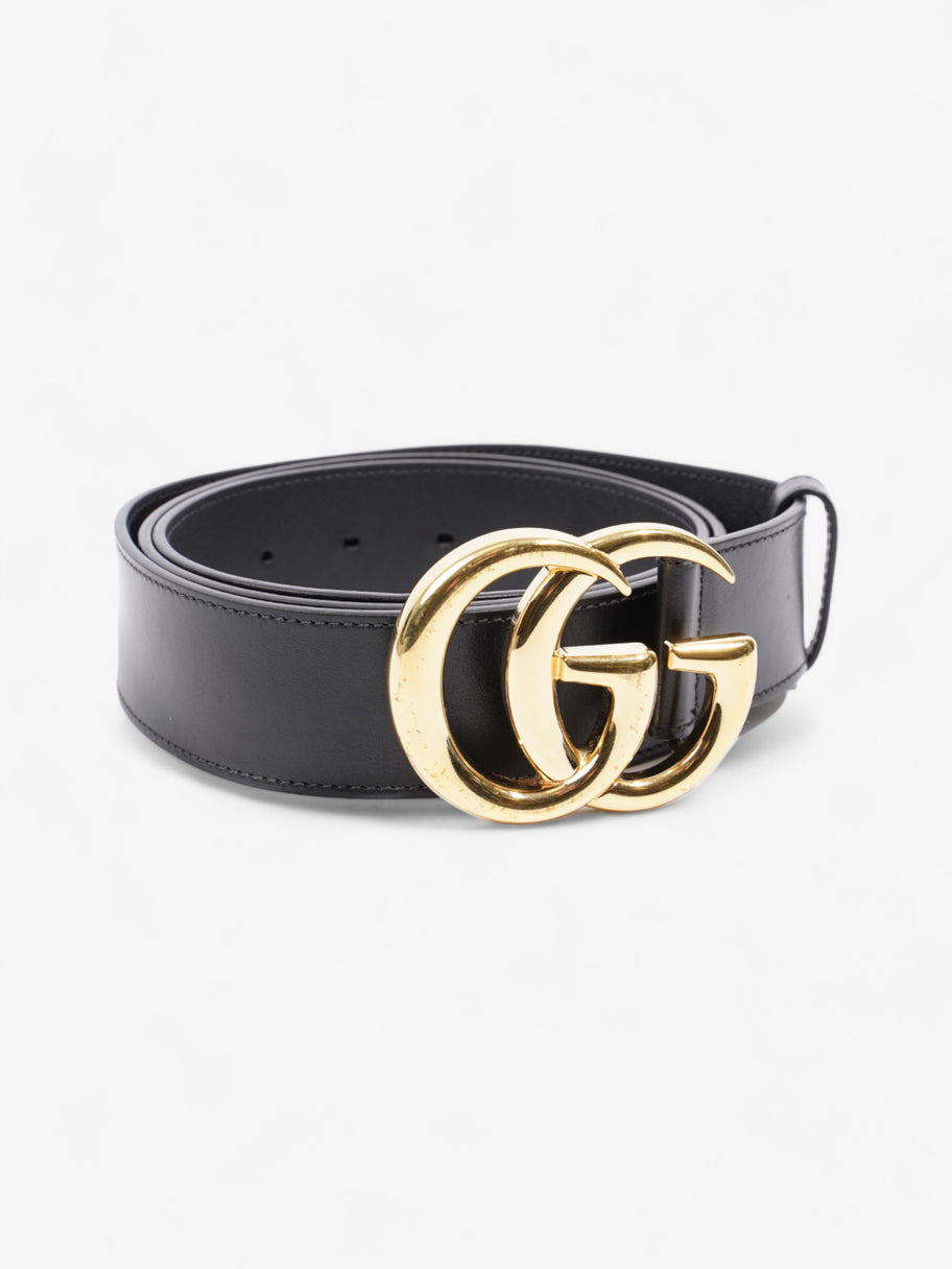 Gucci GG Marmont 2015 Re-Edition Wide Belt Black Leather 110cm / 44