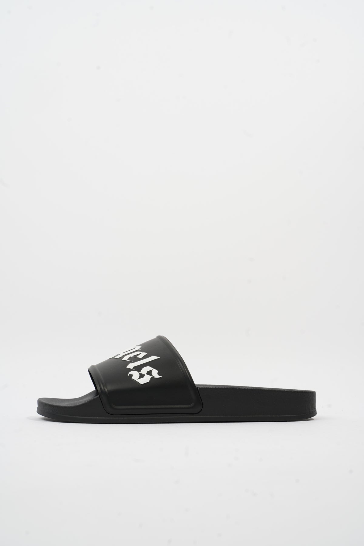 Palm Angels Pool Slide Black White Rubber EU 41 UK 8 Luxe