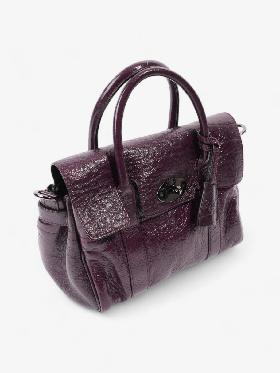 Mulberry Bayswater Satchel Plum Patent Leather Image 7