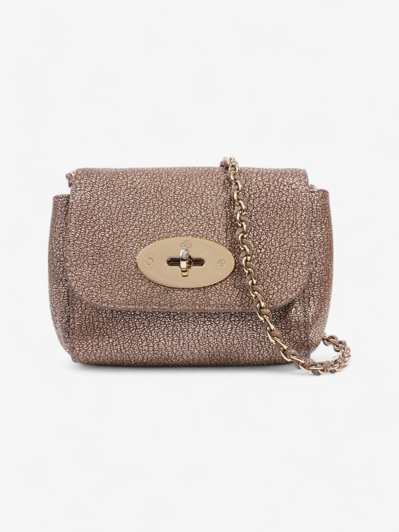  Mulberry Lily Metallic Mushroom Goatskin Leather Mini