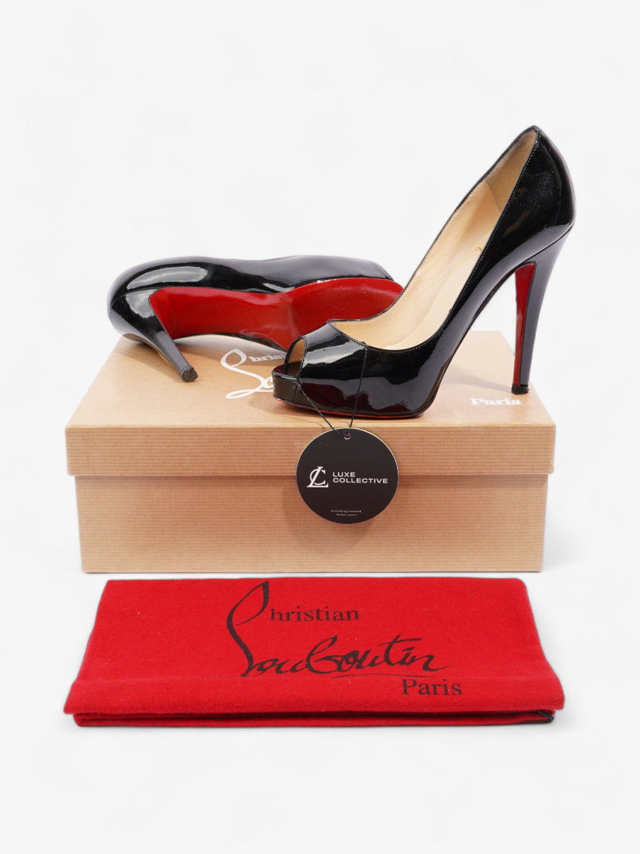 Christian Louboutin Very Prive  120 Black Patent Leather EU 34.5 UK 1.5 Image 10