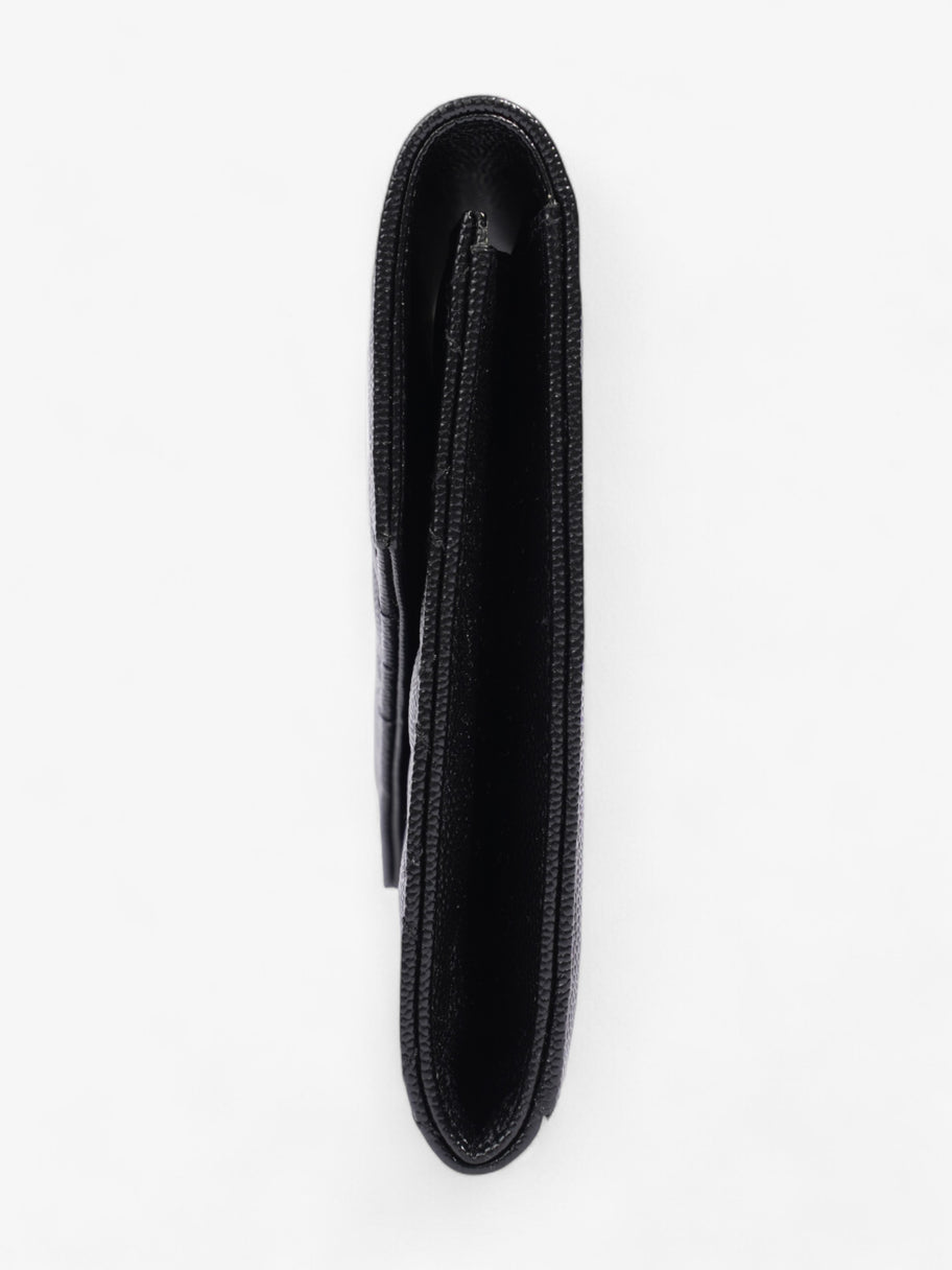 Saint Laurent Monogram Envelope Clutch Black Grained Leather Image 3