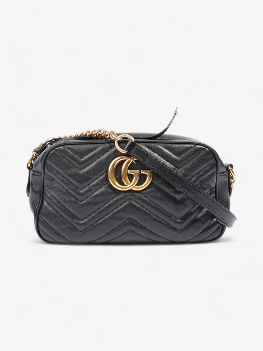 Gucci Marmont Zip Black Matelasse Leather Small Image 1