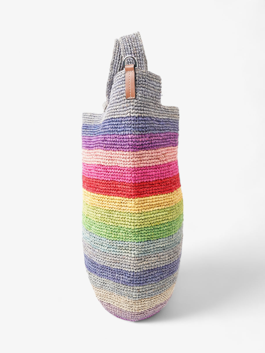 Loewe X Paula s Ibiza Slit Bucket Rainbow Raffia Large Luxe Collective