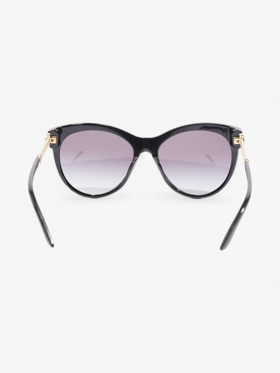 Versace Medusa Detailed Sunglasses Black / Gold Acetate 140mm Image 3