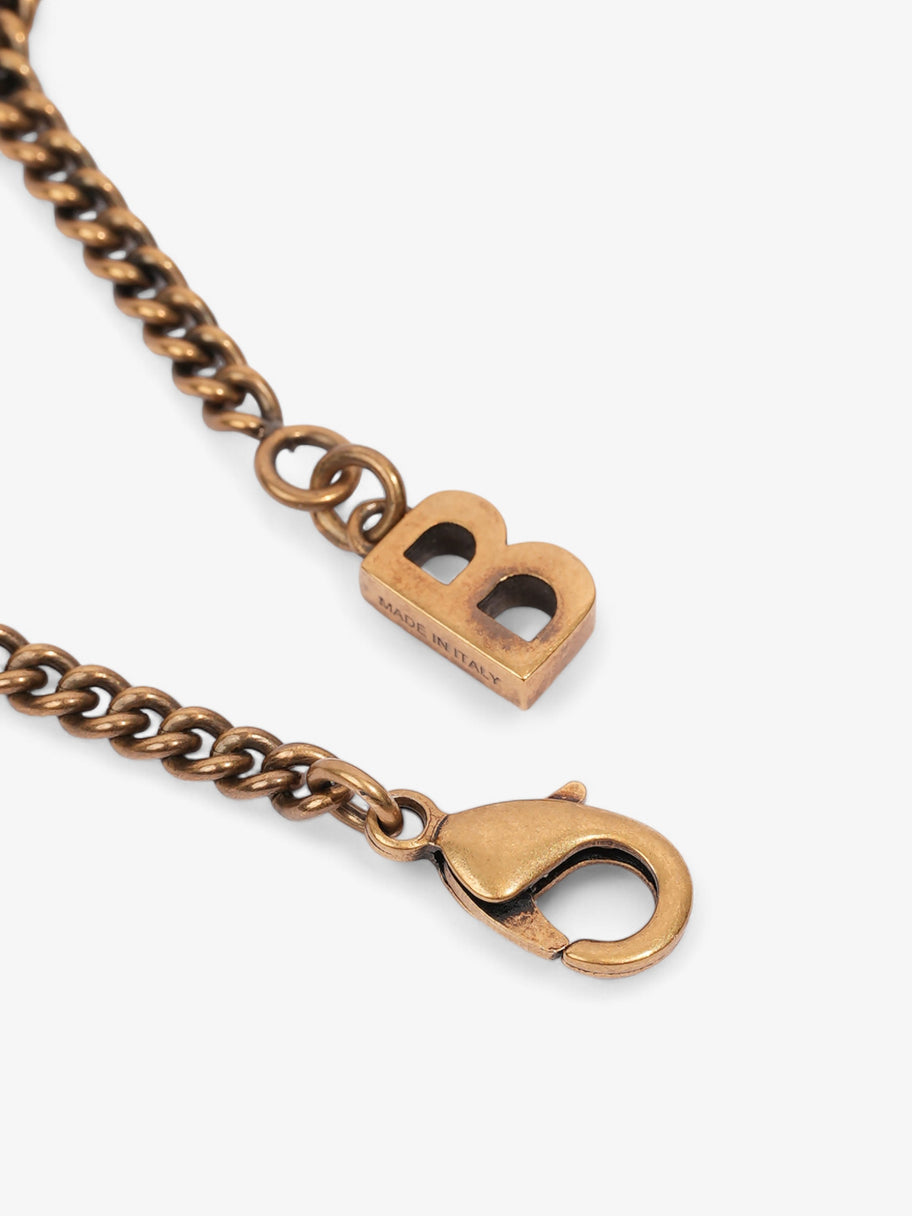 Balenciaga Typo Necklace Gold Base Metal Image 4