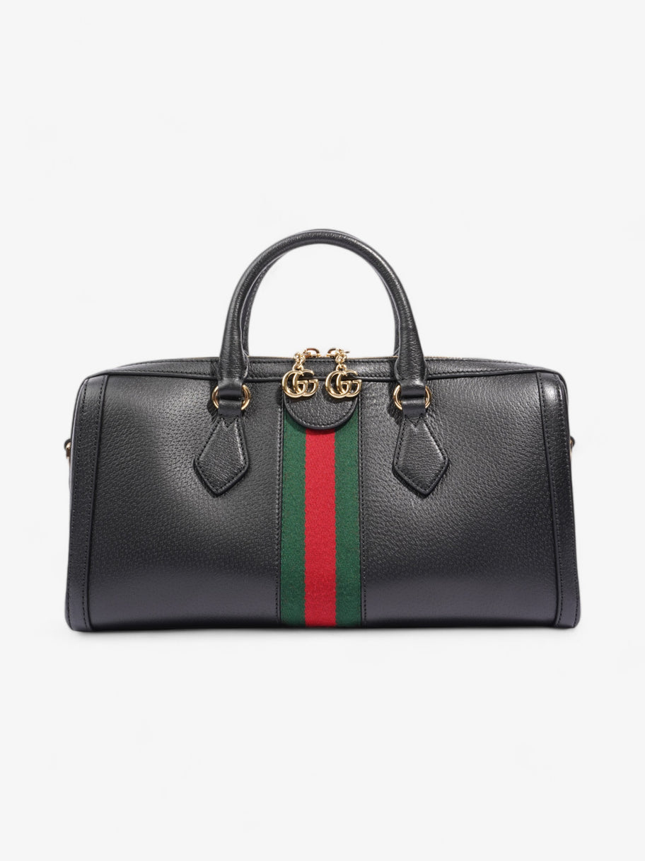 Gucci Ophidia Boston Bag Black Red Green Leather Medium Luxe Collective