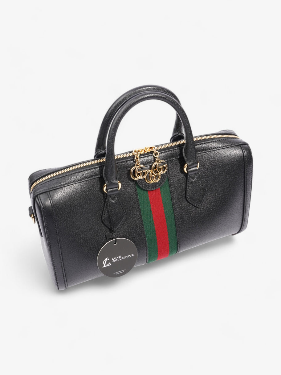 Gucci Ophidia Boston Bag Black / Red / Green Leather Medium Image 9