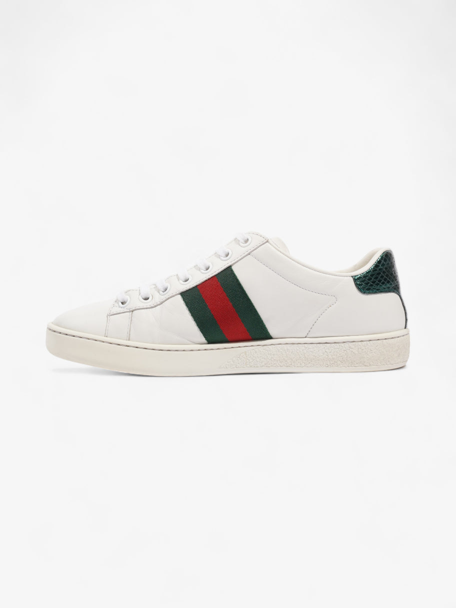 Gucci Ace Embroidered Bee Sneakers White / Green / Red Leather EU 37 UK 4 Image 3