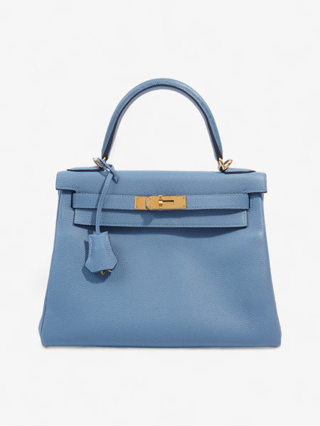 Hermes Kelly Azur Togo Leather 28 Luxe Collective