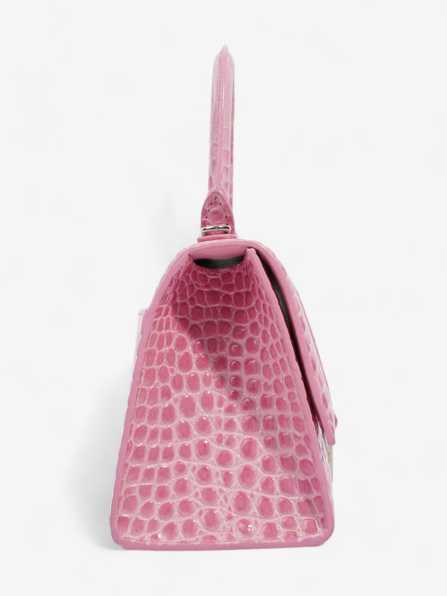 Balenciaga Hourglass Pink Embossed Leather Small Image 5