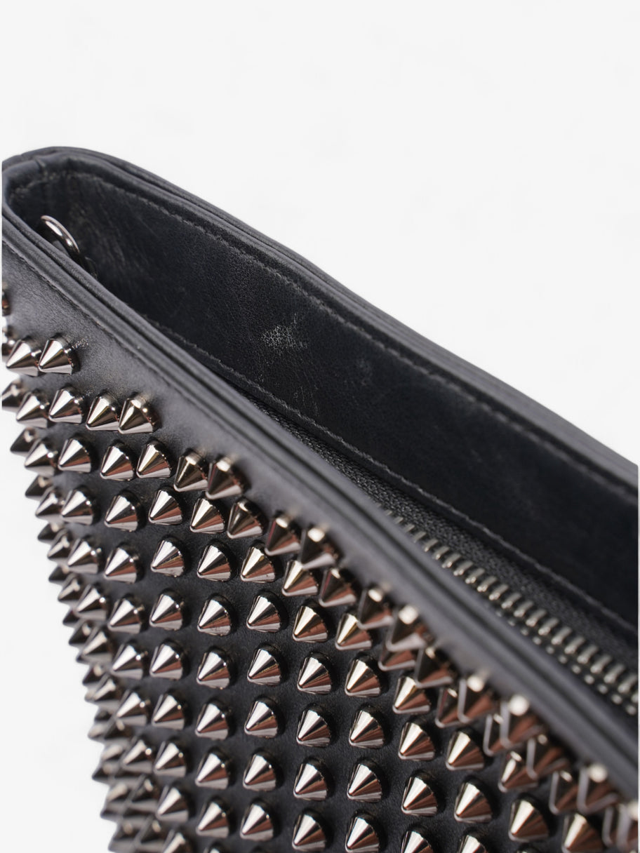 Christian Louboutin Loubiposh Chain Clutch Black Leather Image 10