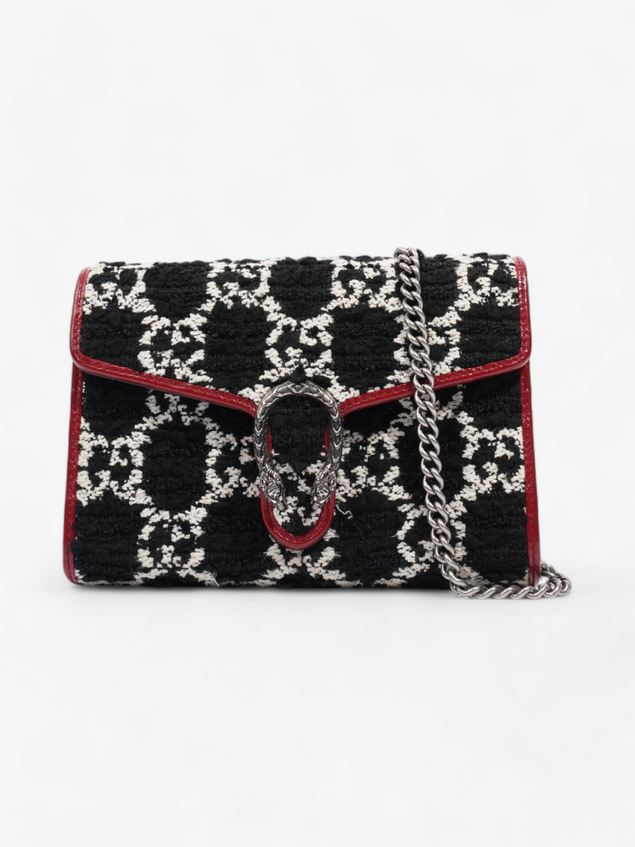 Gucci Dionysus Chain Wallet Black / Red / White Tweed Image 1