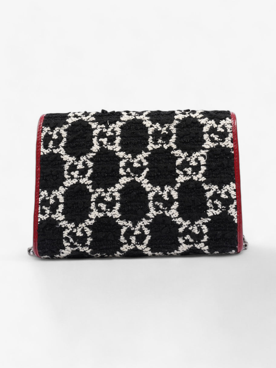 Gucci Dionysus Chain Wallet Black / Red / White Tweed Image 4